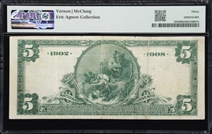 image for: Brawley, California. $5 1902 Date Back. Fr. 593. First NB. Charter #9673. PMG Very Fine 30.