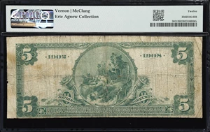image for: Concord, California. $5 1902 Date Back. Fr. 593. First NB. Charter #9945. PMG Fine 12.
