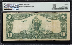 image for: Fresno, California. $10 1902 Date Back. Fr. 616. First NB. Charter #3321. PMG Choice Fine 15.