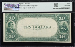 image for: Hanford, California. $10 1882 Value Back. Fr. 577. First NB. Charter #5863. PMG Very Fine 30 EPQ.