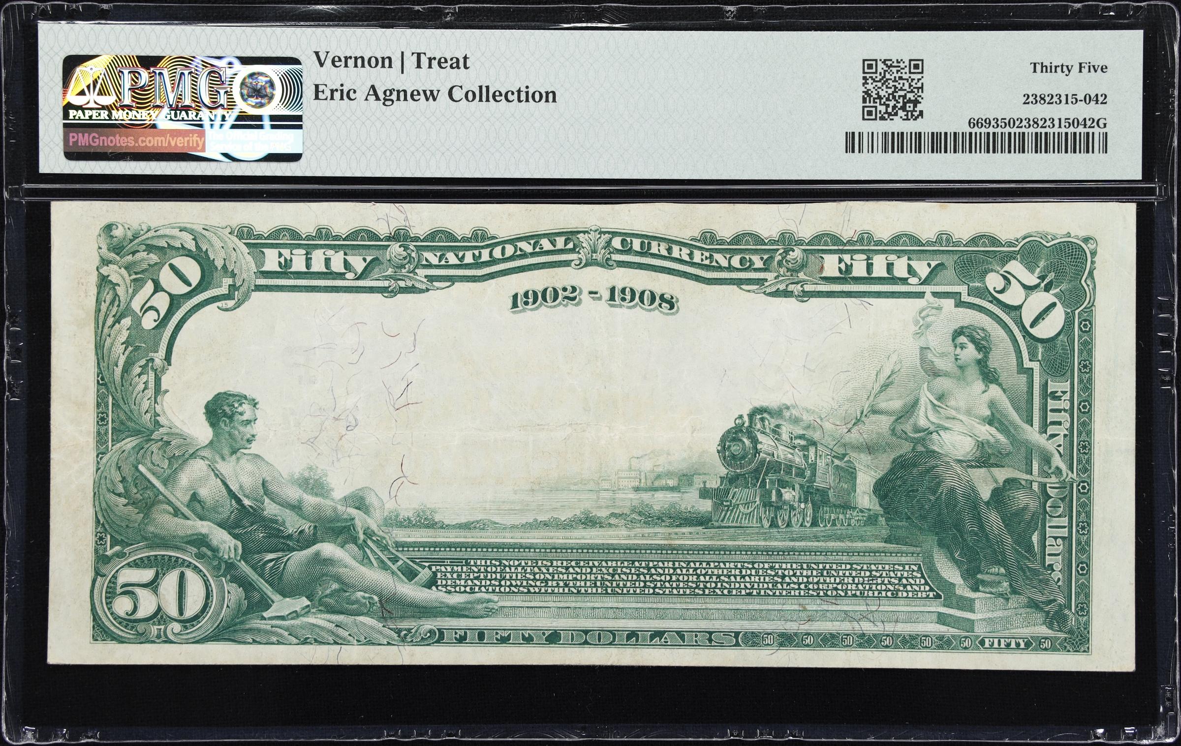 image for: Kingsburg, California. $50 1902 Date Back. Fr. 669. First NB. Charter #8409. PMG Choice Very Fine 35.