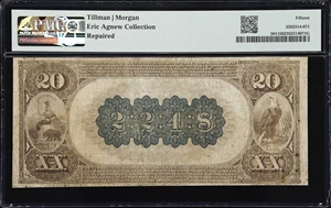 image for: Oakland, California. $20 1882 Brown Back. Fr. 501. First NB. Charter #2248. PMG Choice Fine 15.