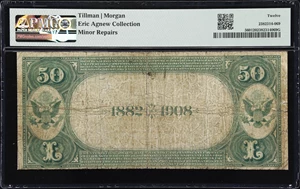 image for: Oakland, California. $50 1882 Date Back. Fr. 560. First NB. Charter #2248. PMG Fine 12.