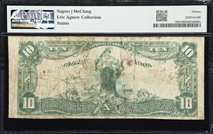 image for: Oroville, California. $10 1902 Date Back. Fr. 620. Rideout Smith NB. Charter #10282. PMG Choice Fine 15.