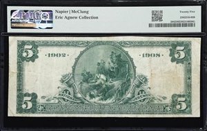 image for: Sonoma, California. $5 1902 Date Back. Fr. 594. First NB. Charter #10259. PMG Very Fine 25.