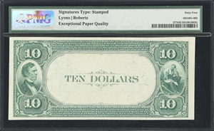image for: LaSalle, Illinois. $10 1882 Value Back. Fr. 577. LaSalle NB. Charter #2503. PMG Choice Uncirculated 64 EPQ.