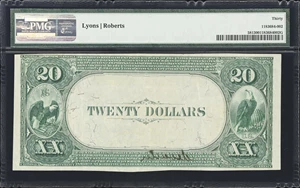 image for: Mount Sterling, Illinois. $20 1882 Value Back. Fr. 581. First NB. Charter #2402. PMG Very Fine 30.