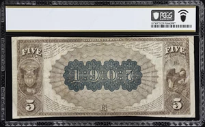 image for: Rochelle, Illinois. $5 1882 Brown Back. Fr. 472. Rochelle NB. Charter #1907. PCGS Banknote Very Fine 25.