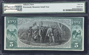 image for: Charles City, Iowa. $5 1875. Fr. 401. First NB. Charter #1810. PMG Uncirculated 62 Net. Previously Mounted, Small Tear.