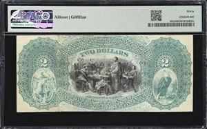 image for: Boston, Massachusetts. $2 1875. Fr. 392. National Revere Bank. Charter #1295. PMG Very Fine 30.