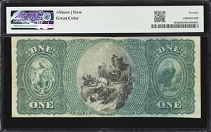 image for: Gloucester, Massachusetts. $1 1875. Fr. 383. First NB. Charter #549. PMG Very Fine 20.
