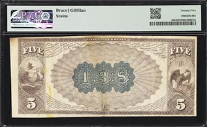 image for: Bethlehem, Pennsylvania. $5 1882 Brown Back. Fr. 466. First NB. Charter #138. PMG Very Fine 25.