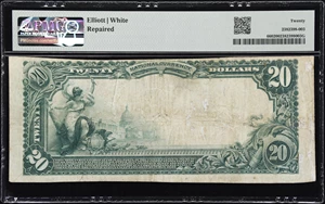 image for: Castlewood, South Dakota. $20 1902 Plain Back. Fr. 660. First NB. Charter #6000. PMG Very Fine 20.