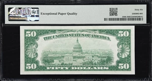image for: Fr. 1880-J. 1929 $50 Federal Reserve Bank Note. Kansas City. PMG Gem Uncirculated 66 EPQ.