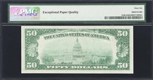 image for: Fr. 2100-D. 1928 $50 Federal Reserve Note. Cleveland. PMG Gem Uncirculated 66 EPQ.
