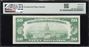 image for: Fr. 2100-J*. 1928 $50 Federal Reserve Star Note. Kansas City. PMG Choice Very Fine 35 EPQ. Low Serial Number.