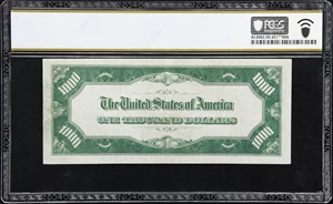 image for: Fr. 2211-G. 1934 Dark Green Seal $1000 Federal Reserve Note. Chicago. PCGS Banknote Choice About Uncirculated 58.