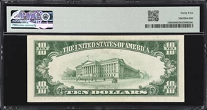 image for: Fr. 2308. 1934 $10 North Africa Emergency Note. Mule. PMG Choice Extremely Fine 45.