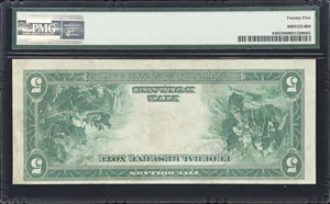 image for: Fr. 848. 1914 $5 Federal Reserve Note. New York. PMG Very Fine 25. Inverted Back Error.