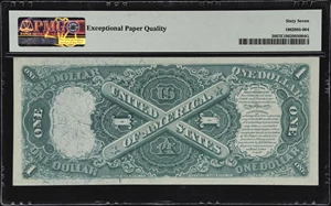 image for: Fr. 26. 1875 $1 Legal Tender Note. PMG Superb Gem Uncirculated 67 EPQ.