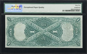 image for: Fr. 29. 1880 $1 Legal Tender Note. PMG Gem Uncirculated 65 EPQ.