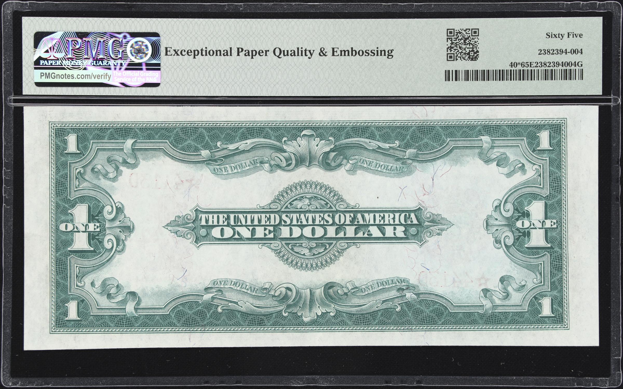 image for: Fr. 40*. 1923 $1 Legal Tender Star Note. PMG Gem Uncirculated 65 EPQ.