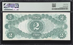 image for: Fr. 58*. 1917 $2 Legal Tender Star Note. PMG Choice Uncirculated 64.