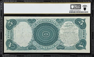 image for: Fr. 68. 1875 $5 Legal Tender Note. PCGS Banknote Choice Uncirculated 64 PPQ.
