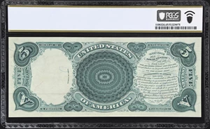 image for: Fr. 74. 1880 $5 Legal Tender Note. PCGS Banknote Gem Uncirculated 65 PPQ.
