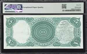 image for: Fr. 80. 1880 $5 Legal Tender Note. PMG Gem Uncirculated 66 EPQ.