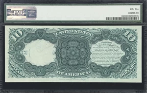 image for: Fr. 102. 1880 $10 Legal Tender Note. PMG About Uncirculated 55.