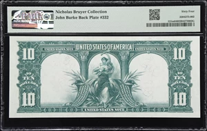 image for: Fr. 121m. 1901 $10 Legal Tender Note. Mule. PMG Choice Uncirculated 64.