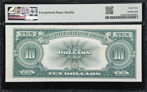 image for: Fr. 123. 1923 $10 Legal Tender Note. PMG Choice Uncirculated 64 EPQ.