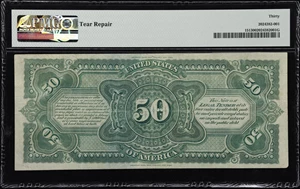 image for: Fr. 151. 1869 $50 Legal Tender Note. PMG Very Fine 30.