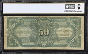image for: Fr. 151. 1869 $50 Legal Tender Note. PCGS Banknote Fine 12.
