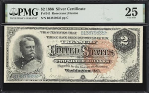 image for: Fr. 243. 1886 $2 Silver Certificate. PMG Very Fine 25.