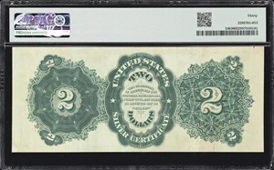 image for: Fr. 246. 1891 $2 Silver Certificate. PMG Very Fine 30.