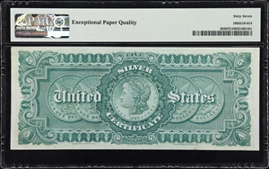 image for: Fr. 263. 1886 $5 Silver Certificate. PMG Superb Gem Uncirculated 67 EPQ.
