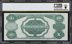 image for: Fr. 299. 1891 $10 Silver Certificate. PCGS Banknote Gem Uncirculated 66 PPQ.