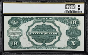 image for: Fr. 301. 1891 $10 Silver Certificate. PCGS Banknote About Uncirculated 55 PPQ.