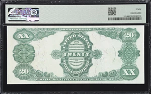 image for: Fr. 318. 1891 $20 Silver Certificate. PMG Extremely Fine 40.