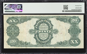 image for: Fr. 319. 1891 $20 Silver Certificate. PMG Very Fine 25.
