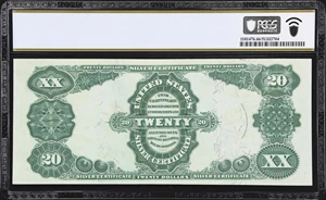 image for: Fr. 321. 1891 $20 Silver Certificate. PCGS Banknote Gem Uncirculated 66 PPQ.