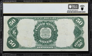 image for: Fr. 335. 1891 $50 Silver Certificate. PCGS Banknote Extremely Fine 40.