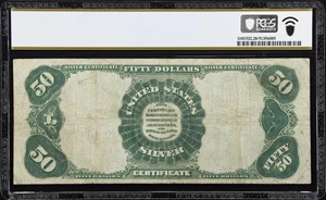 image for: Fr. 335. 1891 $50 Silver Certificate. PCGS Banknote Very Fine 20.