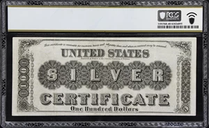 image for: Fr. 341. 1880 $100 Silver Certificate. PCGS Banknote Extremely Fine 40.