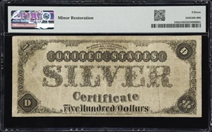 image for: Fr. 345d. 1880 $500 Silver Certificate. PMG Choice Fine 15.