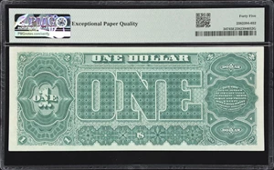 image for: Fr. 347. 1890 $1 Treasury Note. PMG Choice Extremely Fine 45 EPQ.