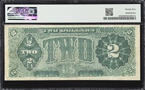 image for: Fr. 355. 1890 $2 Treasury Note. PMG Very Fine 25.
