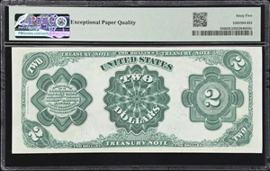 image for: Fr. 356. 1891 $2 Treasury Note. PMG Gem Uncirculated 65 EPQ.